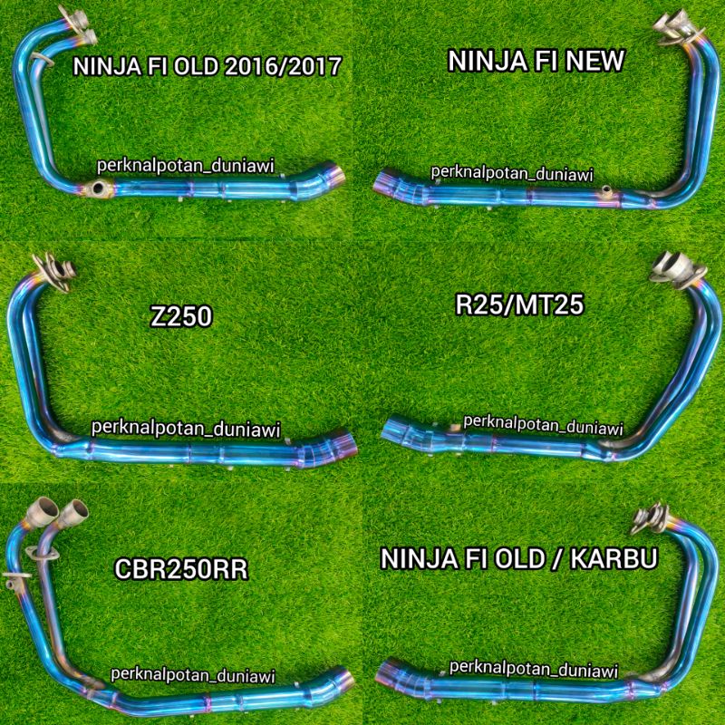 HEADER / LEHERAN UNDERBELLY BIRU BLUE BLUEMON NINJA 250FI OLD / KARBU R25 MT25 CBR250RR Z250 NINJA 2