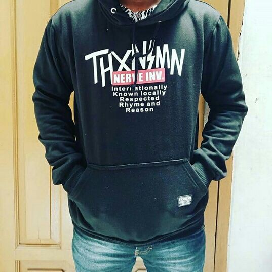 JAKET HOODIE DISTRO THANKSINSOMNIA THXNSMN HITAM PREMIUM