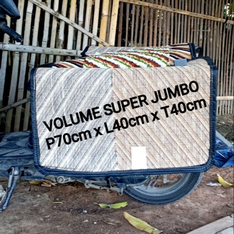 TAS KANDEK, TAS KURIR, BRONJONG MOTOR OVER SIZE BAHAN GONI PERMADANI DAN NYLON, LEBIH BESAR DARI JUMBO BIASA