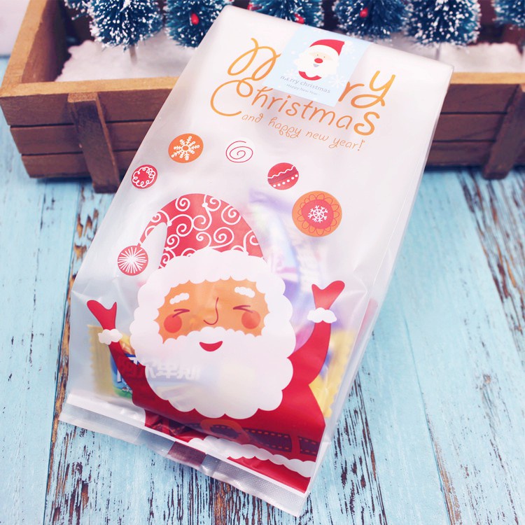 

CBSC plastik bingkisan permen natal christmas candy packaging bag santa cookie kue makanan hampers