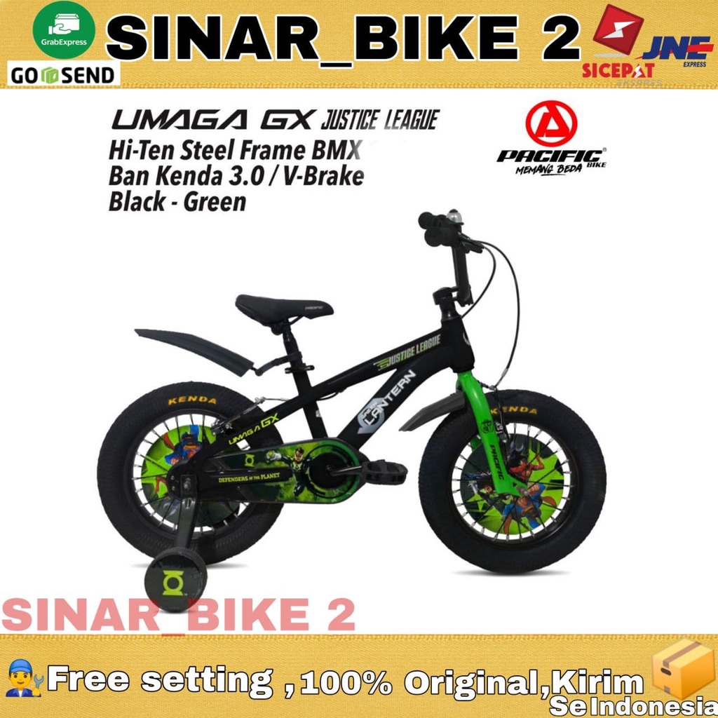 Sepeda Anak Laki BMX PACIFIC UMAGA GX Edisi JUSTICE LEAGE Uk.12 16 18