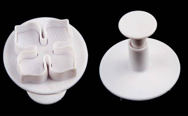 Cetakan fondant clay plunger cutter bunga hydrangea cookie cutter