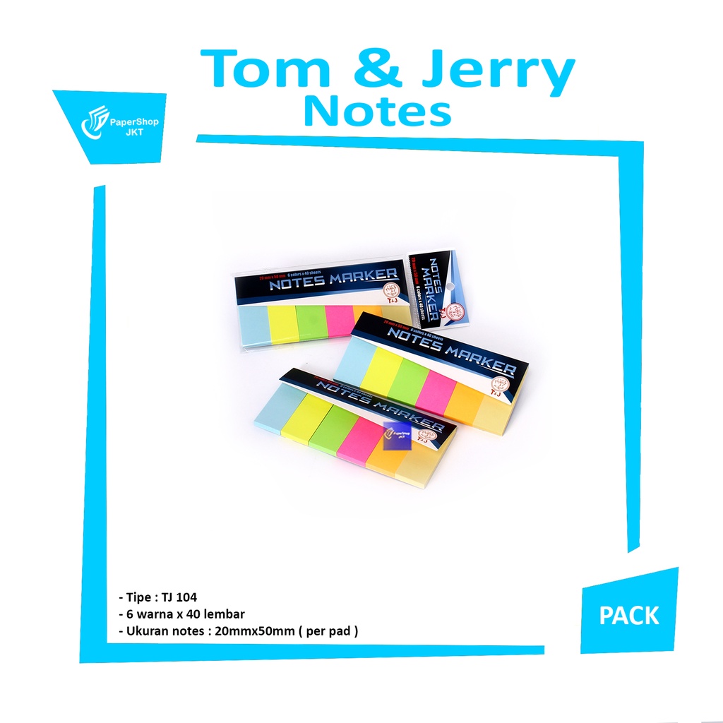 

TOM & JERRY - Notes Marker 20mmx50mm - Pad