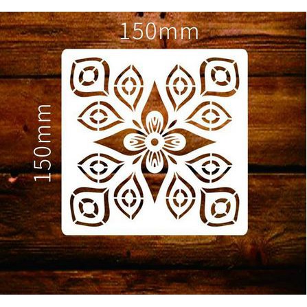 Plastic Stencil - Stensil Dekorasi Motif_MANDALA14