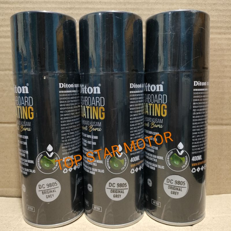 Diton Dashboard Coating Original Grey 9805 DC 9805 400ml Pilok Pilox Cat Diton Dashboard Coating Cat Semprot Dashboard Coating