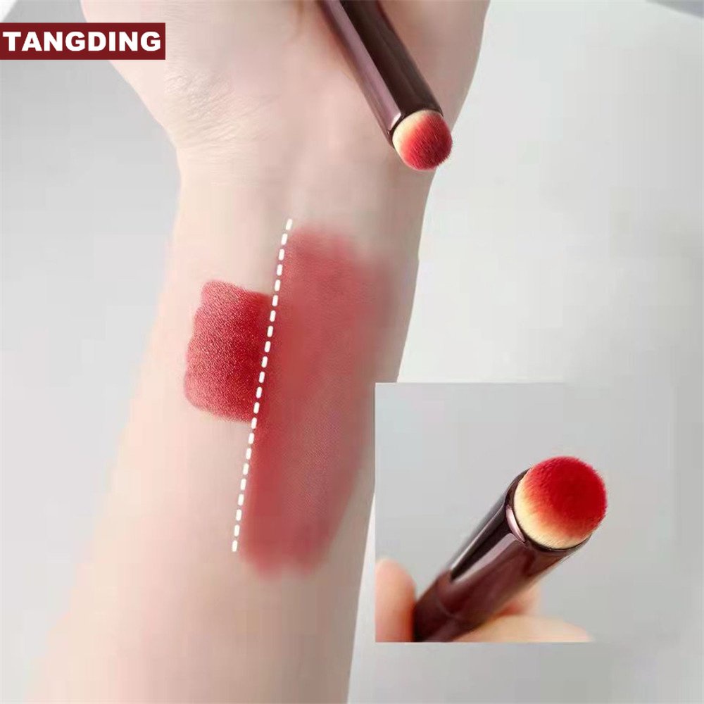 【COD Tangding】Brush Makeup Portable Kepala Bulat Untuk Lipstick / Gloss / Concealer