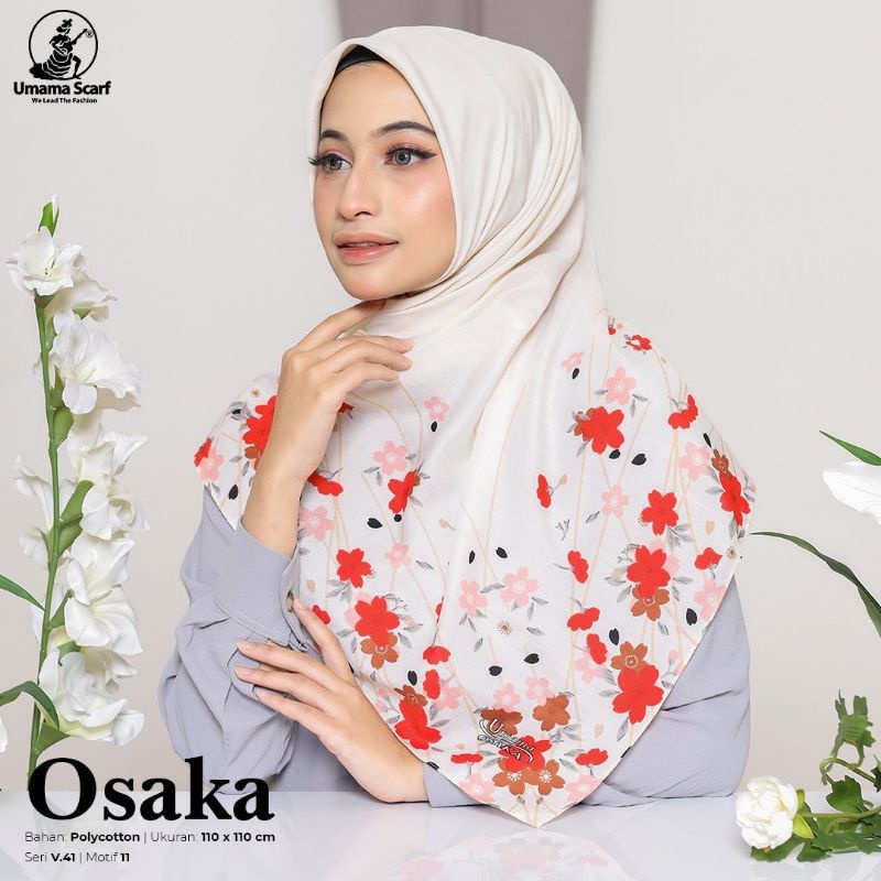 JILBAB UMAMA VOAL OSAKA MOTIF JAHIT TEPI RANDOM HIJAB KERUDUNG MURAH VOILA ULTIMATE JAPAN
