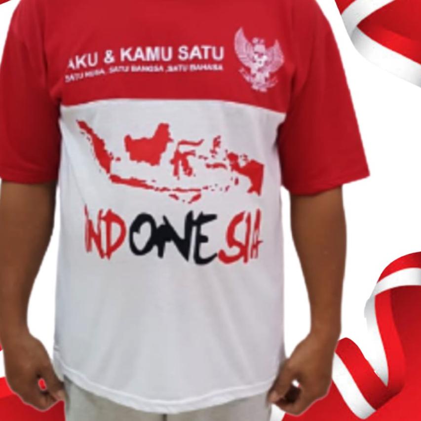 kaos merah putih agustusan / kaos 17 agustus /kaos indonesia / kaos ri/ kaos dewasa