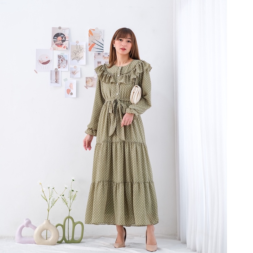 Gamis Maxy Dress Ceruti Terbaru Yui 02