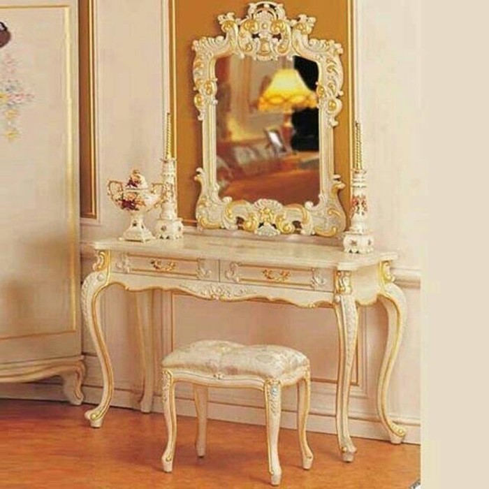 Meja rias ukir mewah jati jepara