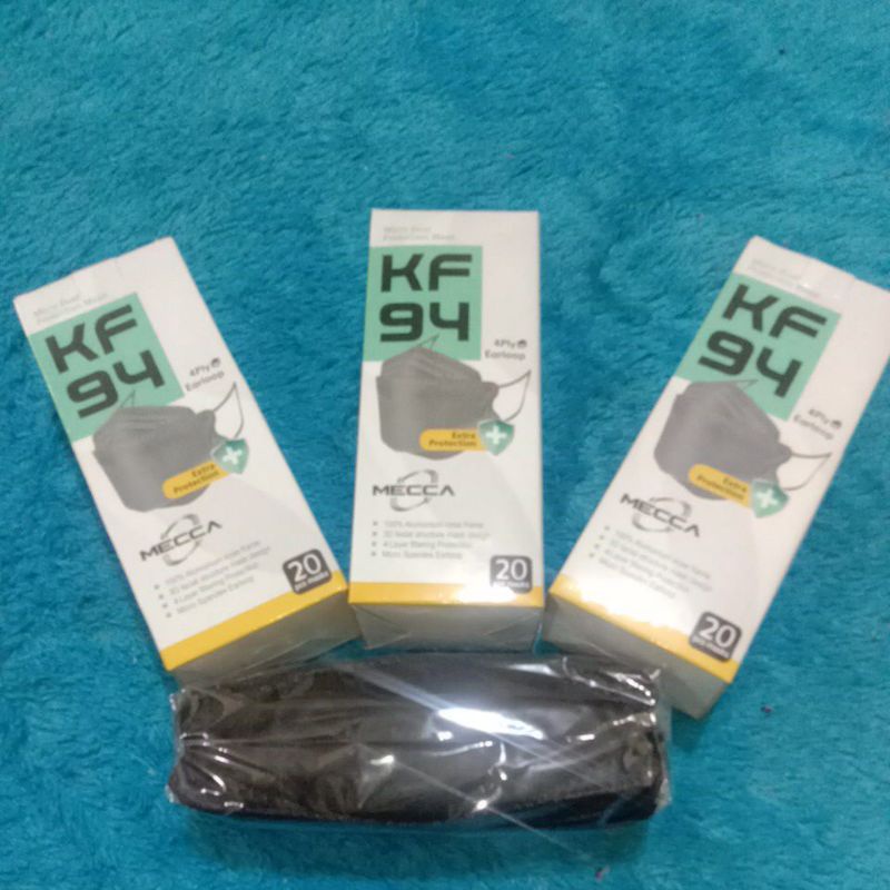 Masker KF94 MECCA EVO 3D MODEL KOREA 4 PLY 1 BOX ISI 20 PCS HIGH QUALITY