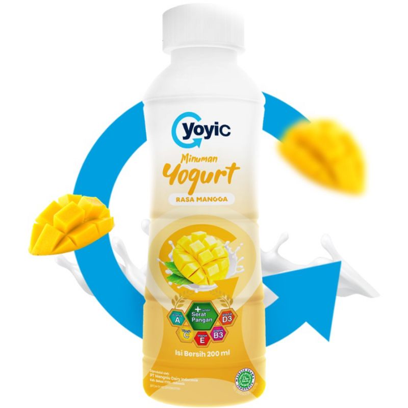 

yoyic original lychee Strawberry manggo 200 ml 5 karton