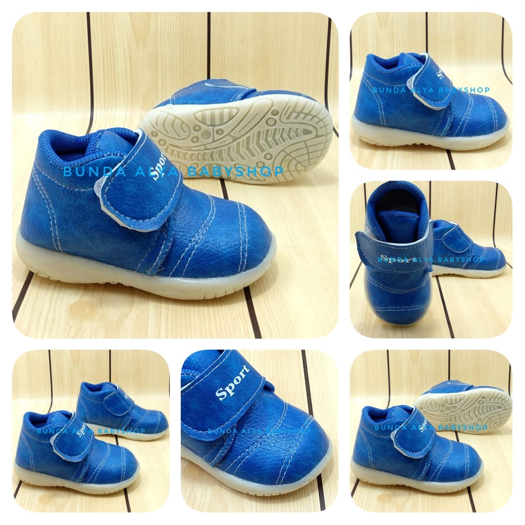 Sepatu Anak Laki Laki Usia 2 3 4 5 Tahun BIRU - Sepatu Boots Anak Cowok Anti Licin Size 22 - 30