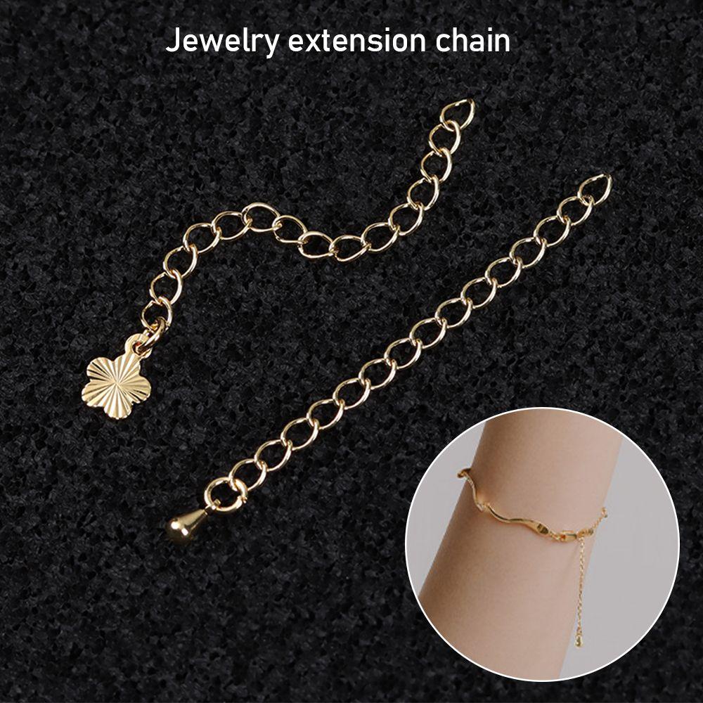 Lily 5Pcs Ekstensi Rantai Ekor Dipanjangkan Aksesoris Perhiasan Jewelry Making Gelang Konektor