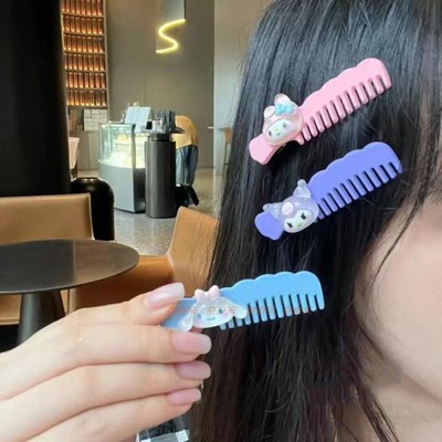 Sanrio Jepit Rambut Bentuk Sisir Motif Kartun 3D Untuk Anak Perempuan