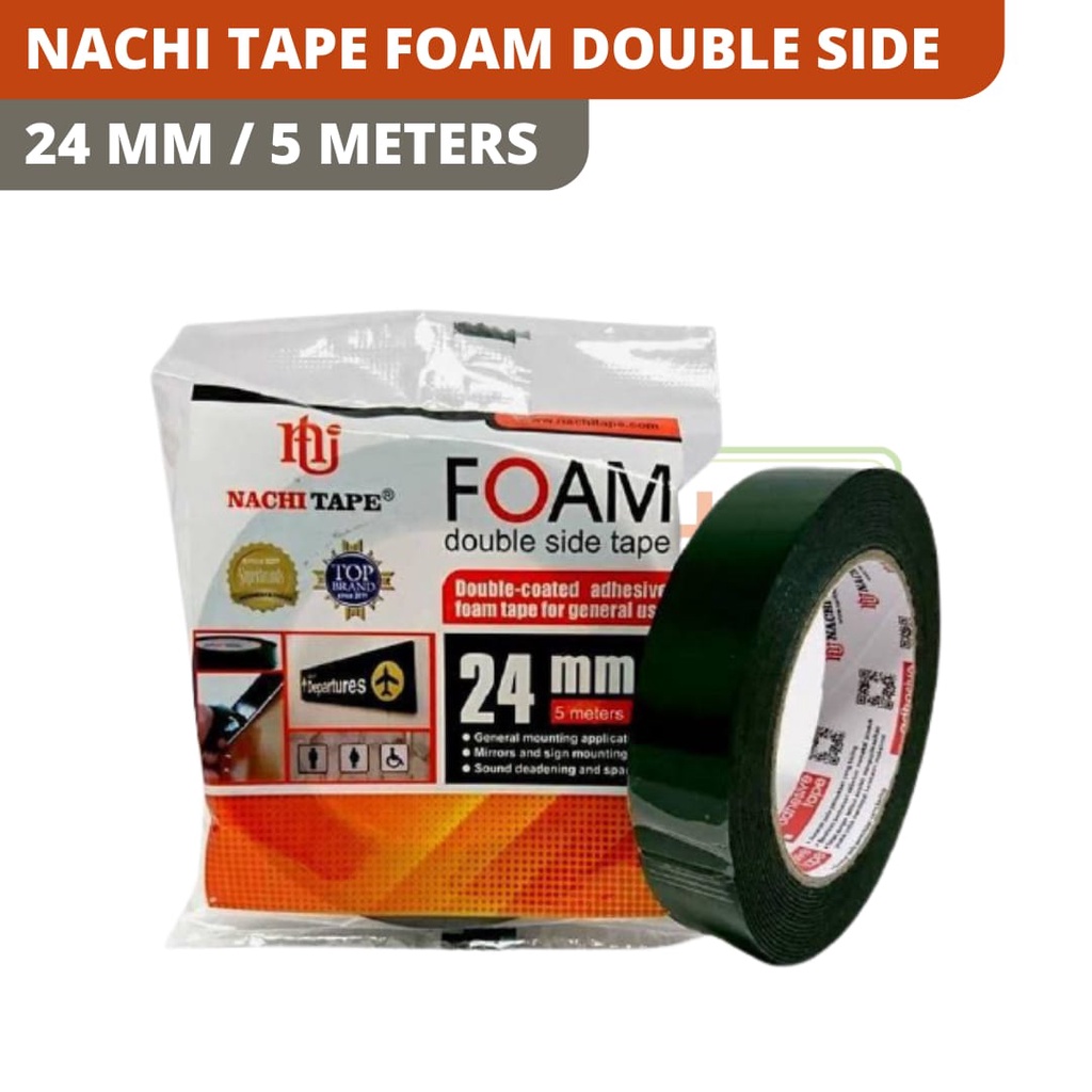

NACHI TAPE FOAM DOUBLE SIDE/ DOUBLE TIP FOAM 24MM x 5 METER