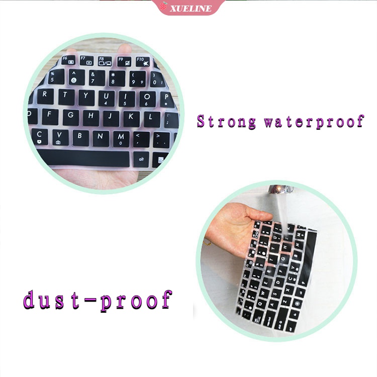 Film Pelindung keyboard Komputer desktop Bahan Silikon Transparan Tahan Debu Untuk Logitech K580 / MK470