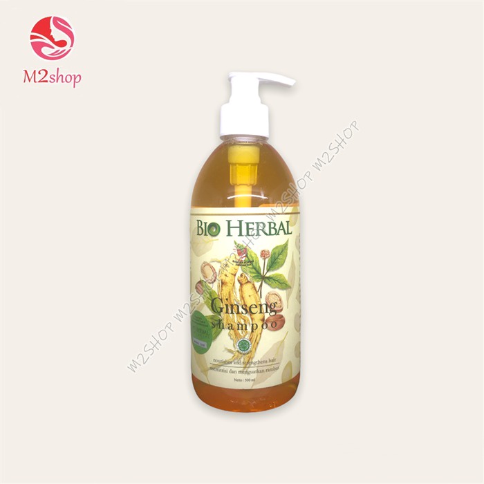 [COD] NEW Bioherbal 500 ML Shampo Menumbuhkan dan Mengobati Rontok dalam 14 hari Ginseng Korea | Bioherbal Shampo 500 ML