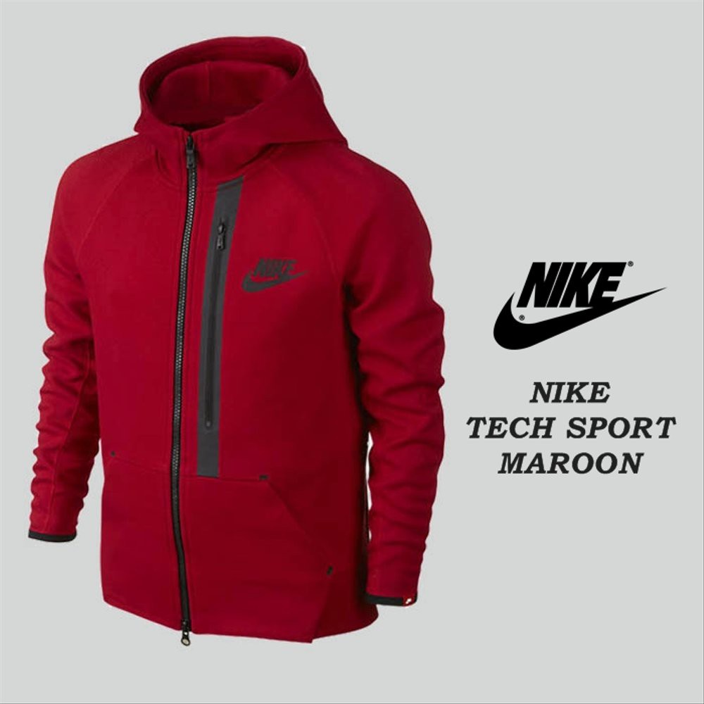 Jaket Nike Tech Sport Maroon