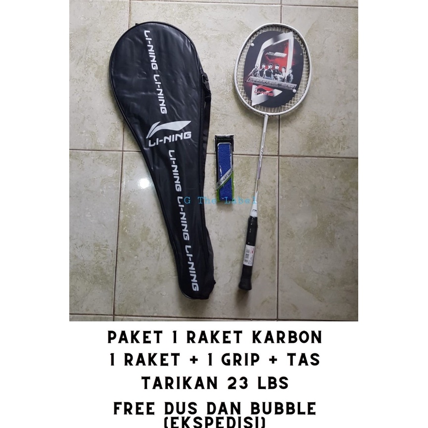 BISA COD Raket Badminton Bulutangkis Senar Komplit dengan Grip dan Kok Kualitas Super