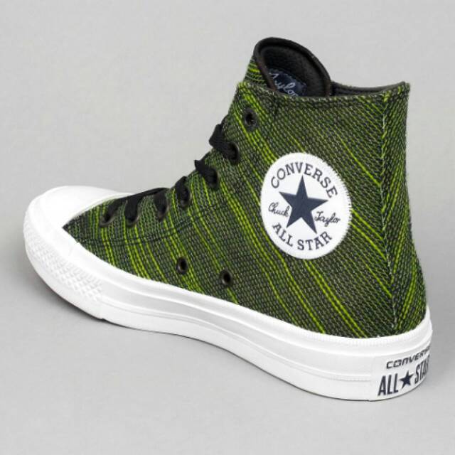 Converse Chuck Taylor II Knit Hi Black/Volt Green/Lunarlon