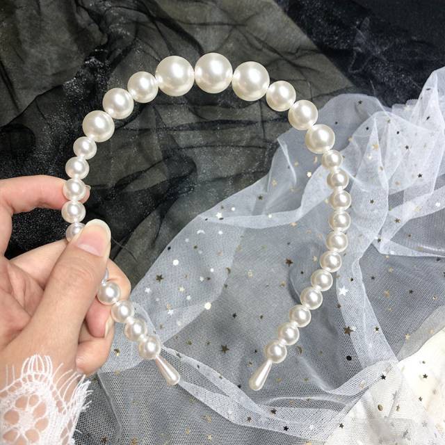 Senada Victory Bando Pengantin Bandana Korea Mutiara Pesta SV000020