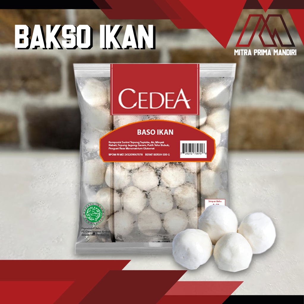

CEDEA BAKSO IKAN / BAKSO IKAN / BAKSO IKAN FROZEN 500 GRAM