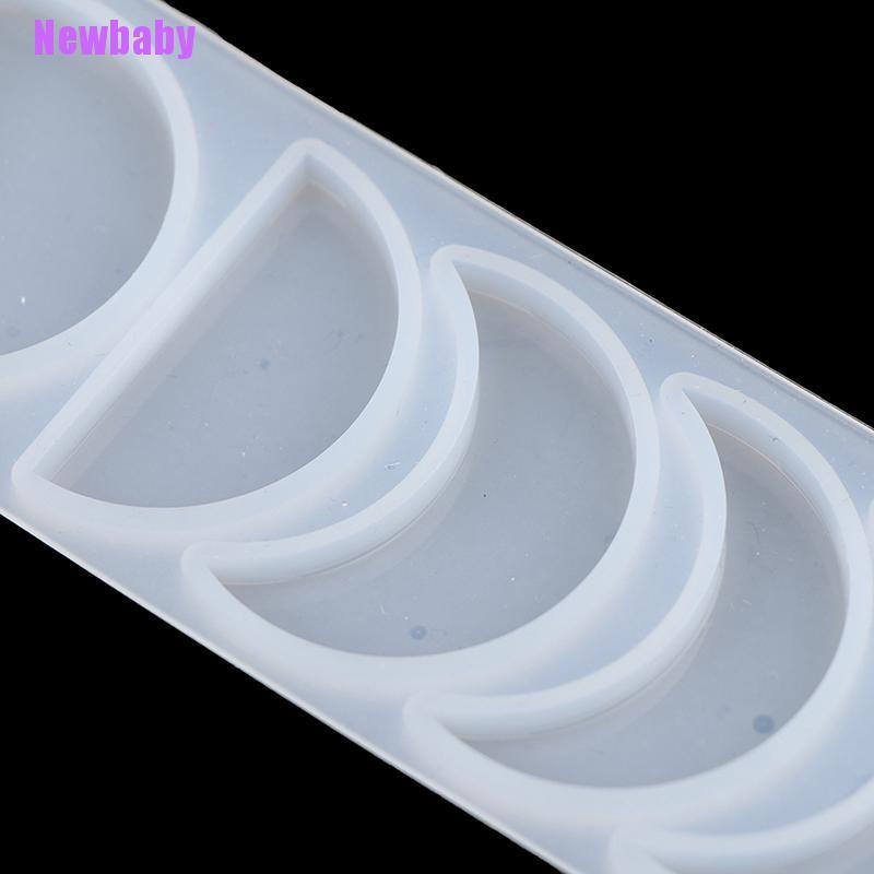 Cetakan Resin Epoksi Bentuk Bulan Bintang Matahari Bahan Silikon Untuk Liontin Gantungan Kunci