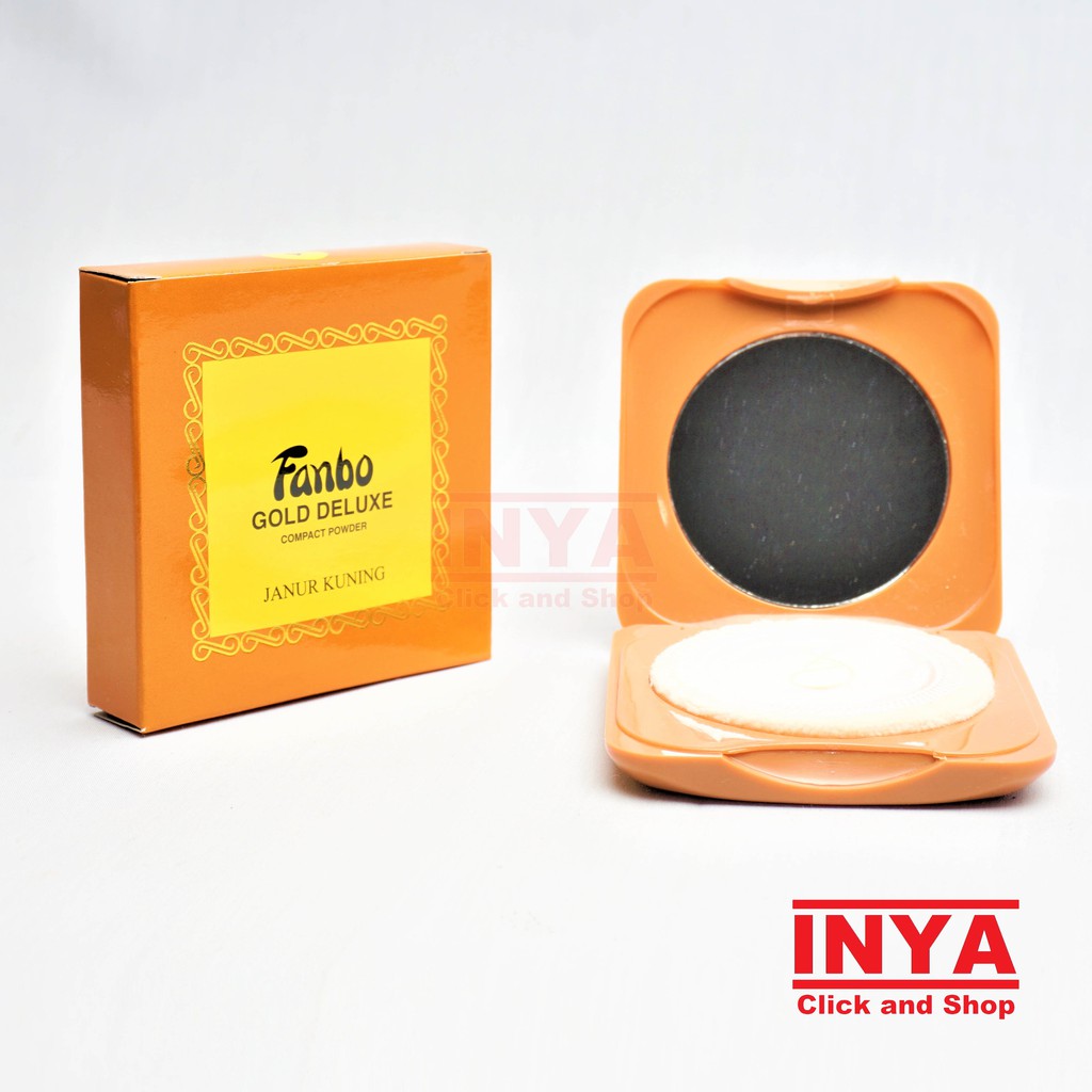 FANBO GOLD DELUXE 4 JANUR KUNING COMPACT POWDER 20gr - BEDAK PADAT