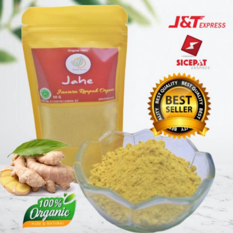 

[TERMURAH] Jahe Bubuk Asli Tanpa Gula 50gram