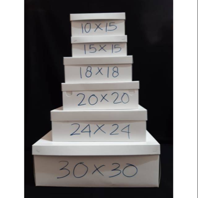 

Dus putih polos lipat/dus nasi/dus kue/kemasan 10x15cm (per 25pcs)