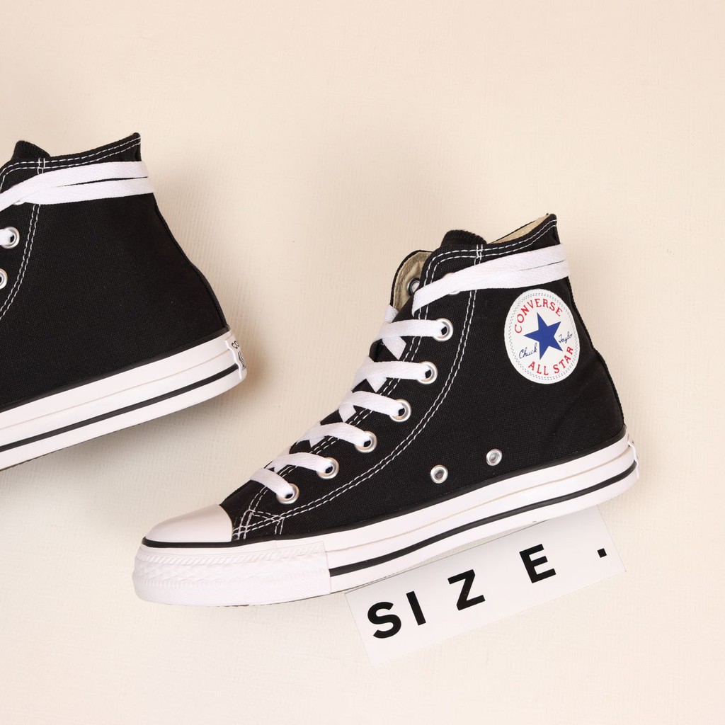 Sepatu Converse All Star Classic Hi Black White