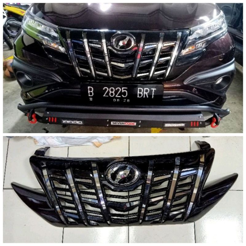 Grill all new rush terios Alphard 2018 2019 2020 2021 2022 2023 hitam glossy plastik abs