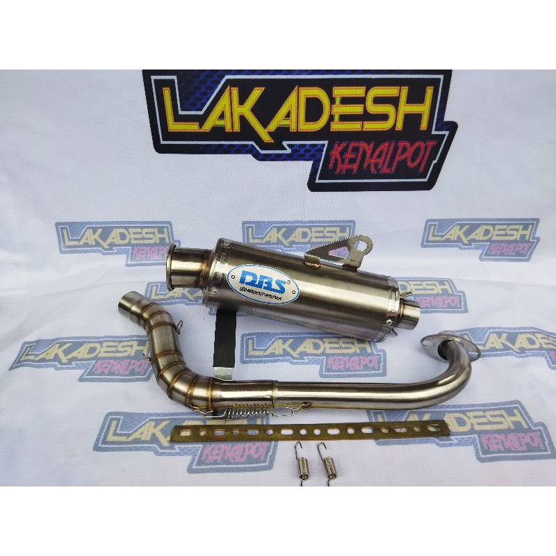 KNALPOT DBS BIRU (INLET 38/50) BEAT MIO VARIO AEROX SCOOPY NMAX PCX LEXI ADV GENIO SPACY DLL