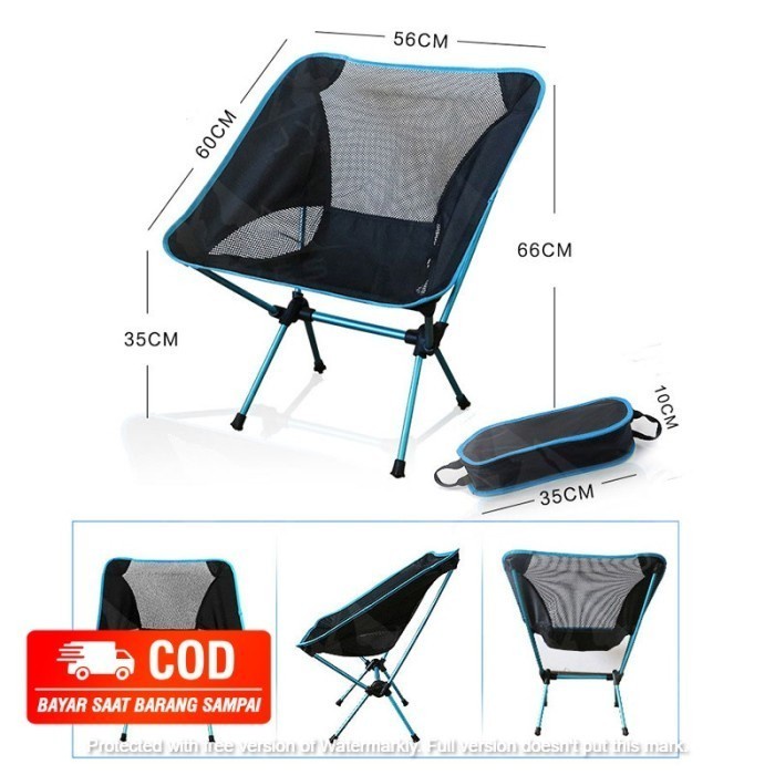 Kursi Lipat Folding Chair Camping Outdoor Mancing Ultralight Jocestyle