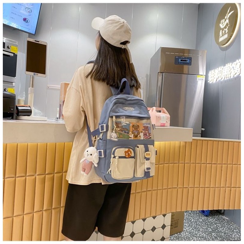 Tas Sekolah Korean Style Tas Ransel Wanita Backpack Korea Fashion