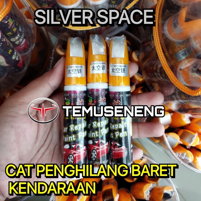 Termurah  Silver Space Abu Muda Metalik Spidol Cat Anti Gores Mobil Motor Baret Warna Terlengkap