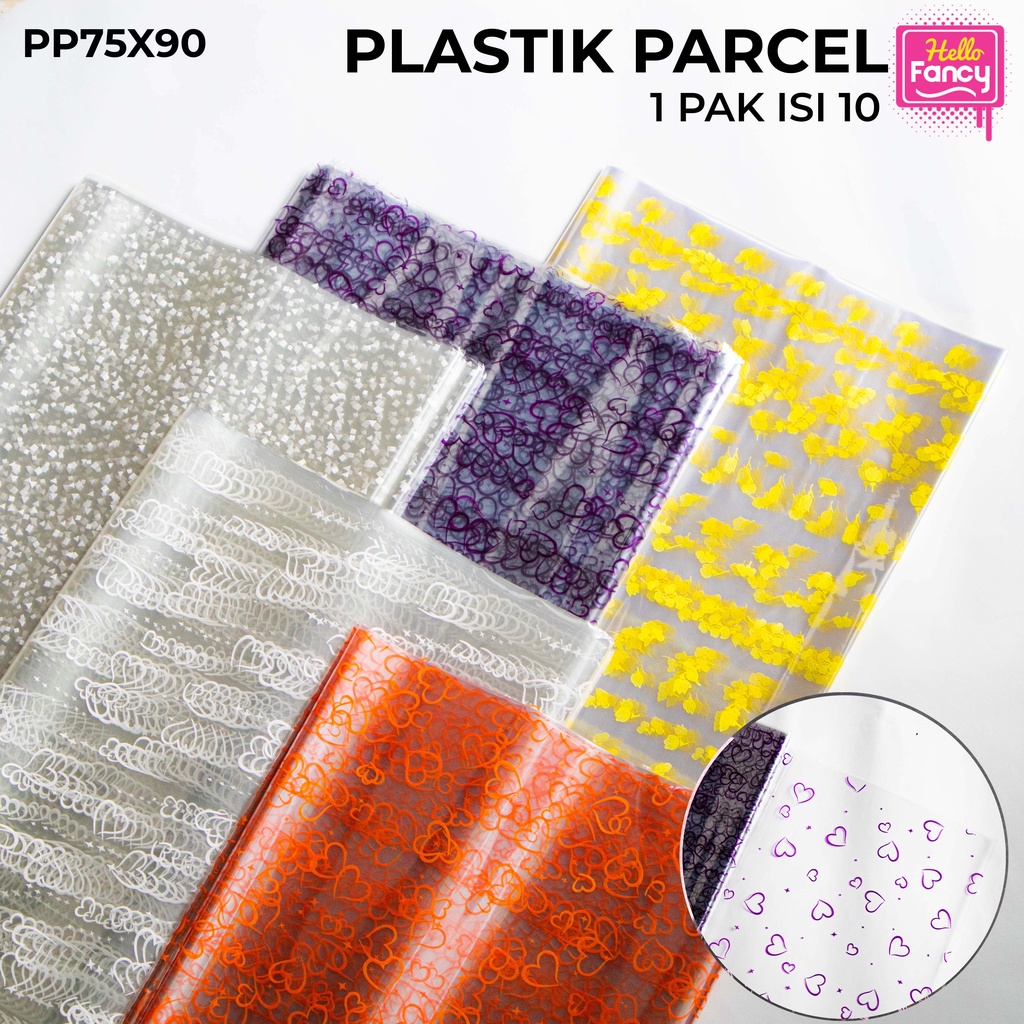 

Plastik Parcel Motif 75x90 cm 1 Pak isi 10 PCS / Plastik Bingkisan PP75X90