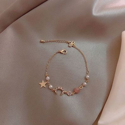 Gelang Desain Bintang Universe | Gelang Untuk Wanita | Aksesoris Bahan Stainless Steel | Kotak Hadiah Untuk Souvenir