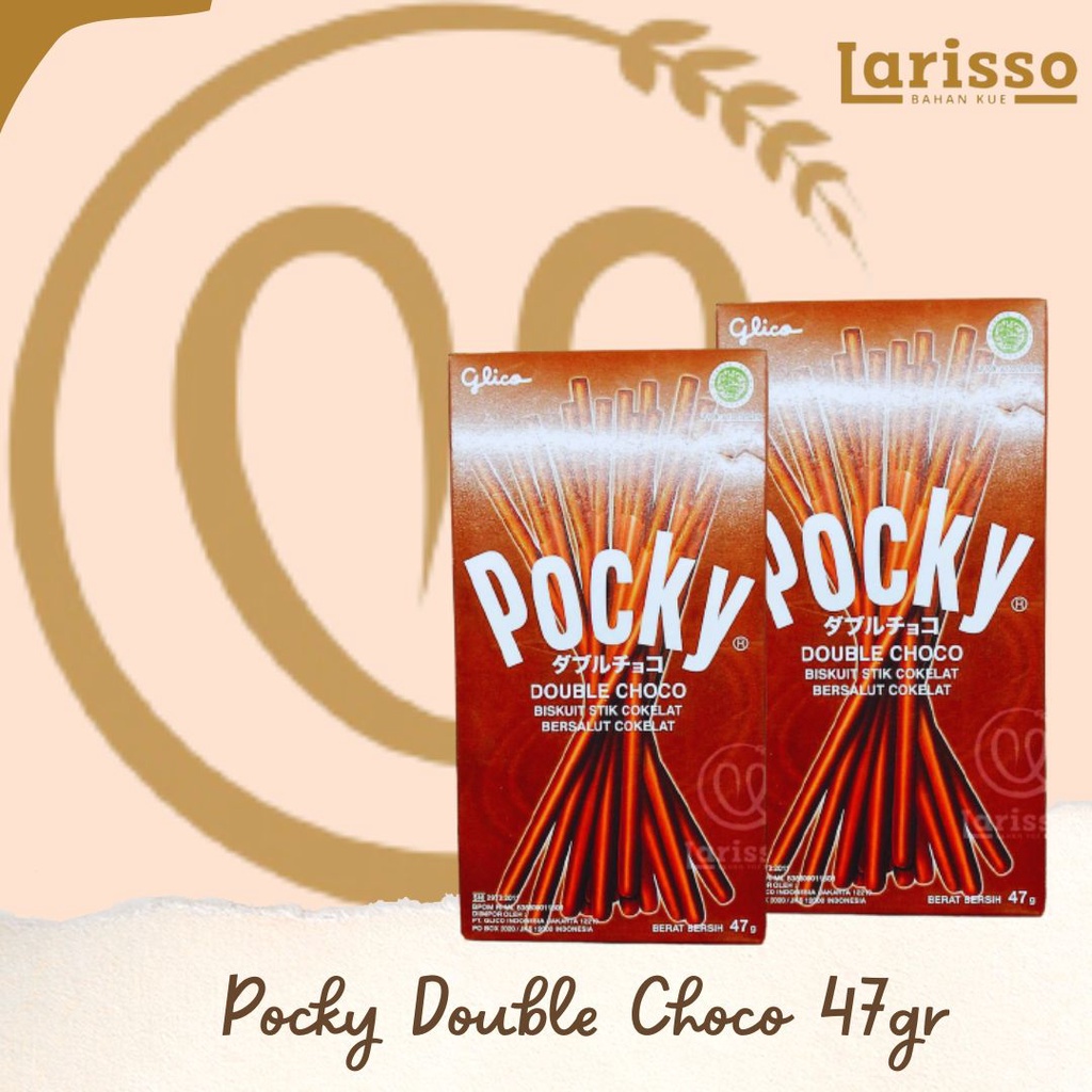 

GLICO POCKY BISKUIT STICK 47GR DOUBLE CHOCO