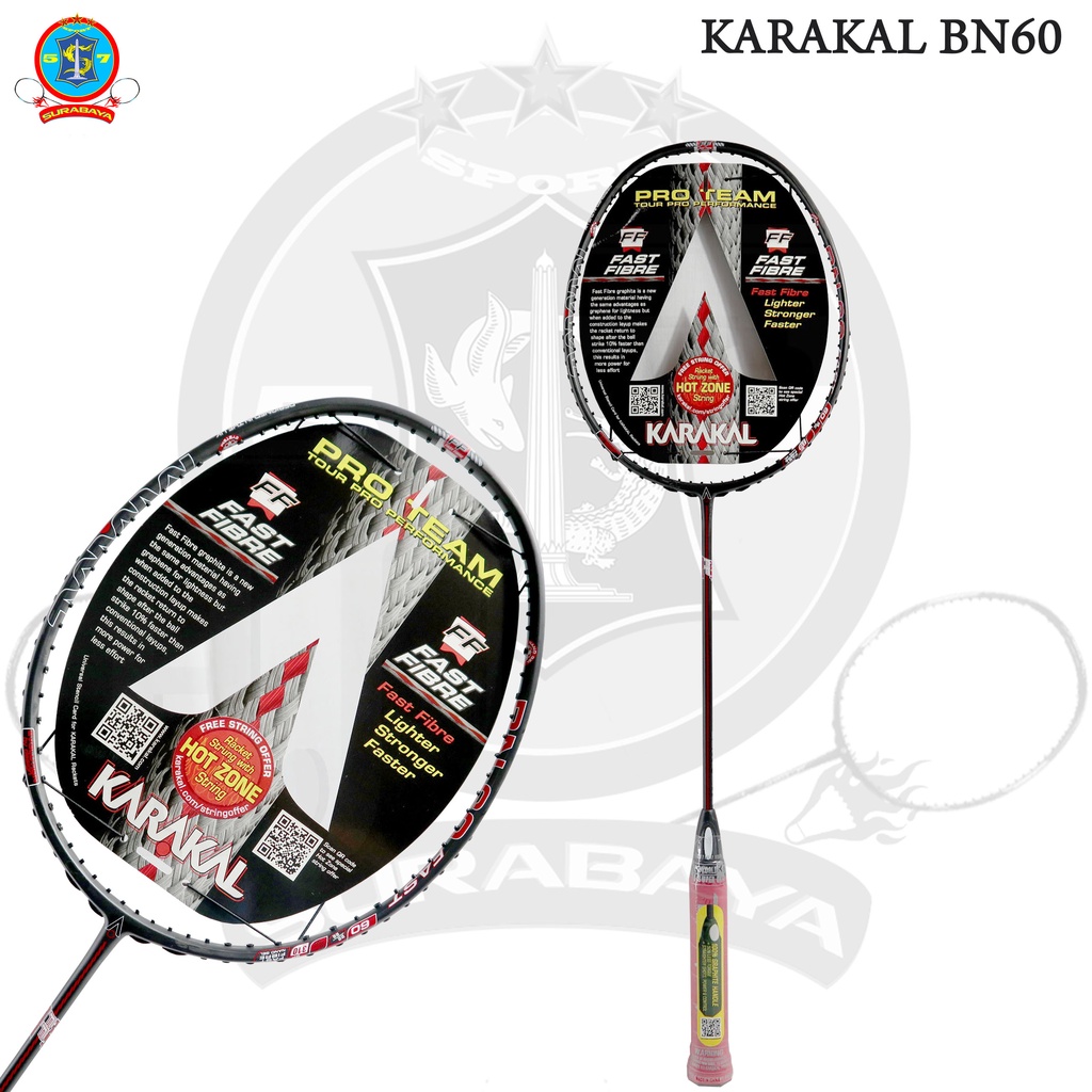 Raket Badminton Karakal BN60 Original Bonus Senar
