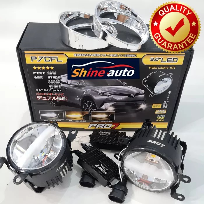 FOGLAMP XPANDER PAJERO HONDA LED PRO7 3 WARNA + DRL GARANSI 1 TAHUN - HONDA