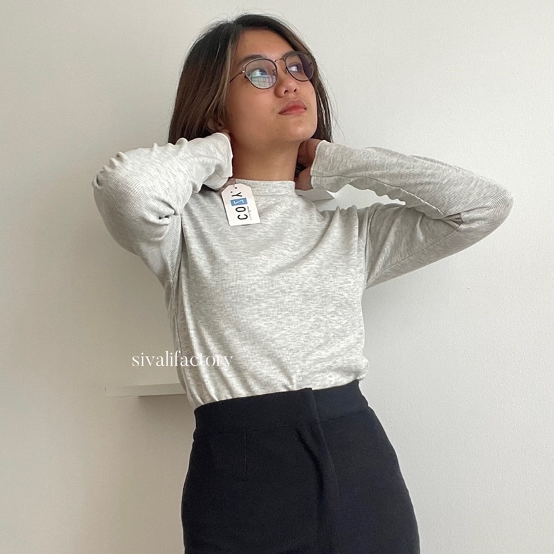 SIVALI Kaos Lengan Panjang Misty 777 || Inner Hijab Basic Shirt Atasan Wanita