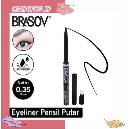 KINDSTORE❤ | BRASOV Pensil Automatic Eyeliner Putar Waterproof