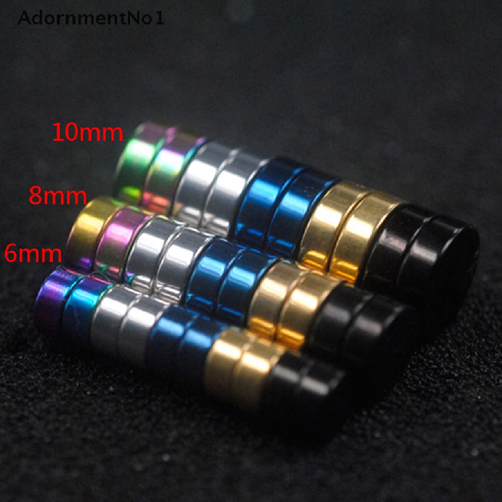 (AdornmentNo1) 3pcs / set Anting Tusuk Magnetik Tanpa Tindik Gaya Punk Ukuran 6 / 8 / 10mm Untuk Pria