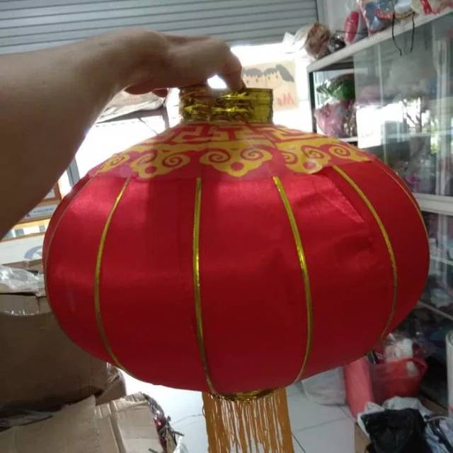 Hiasan gantung lampion outdoor imlek 55cm 22 inchi chinese new year