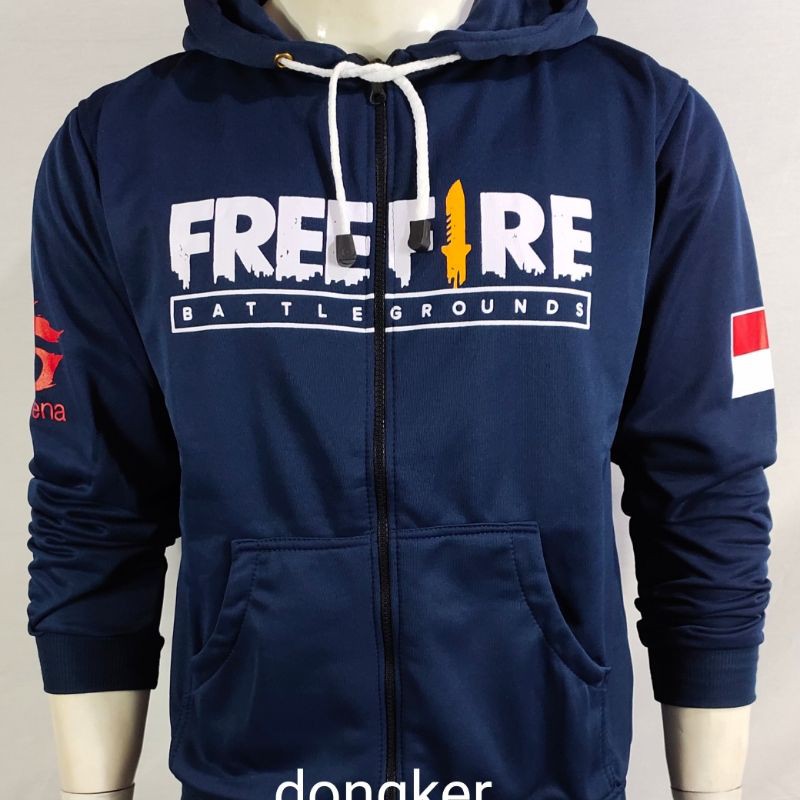 Sweater Hoodie Free fire Dewasa Bahan Fleece