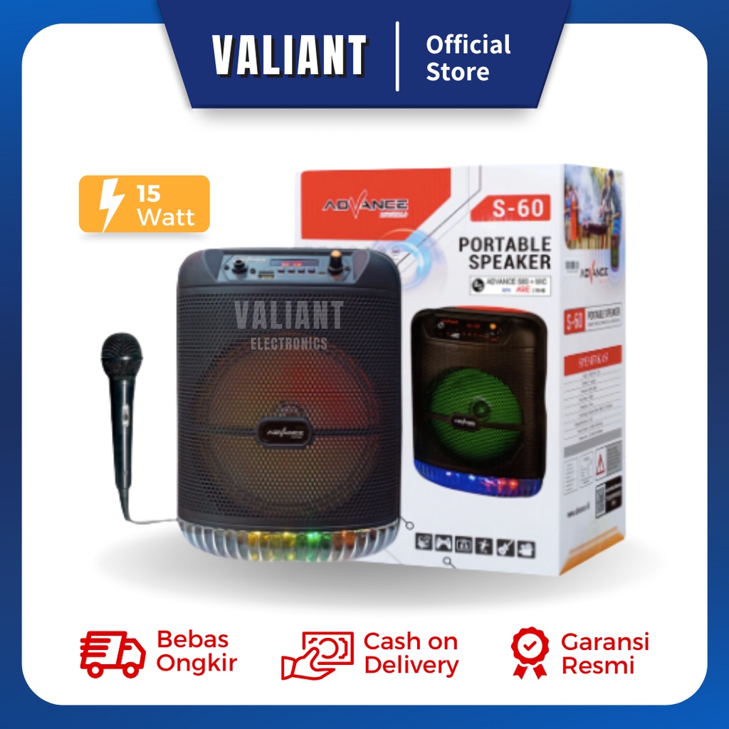 Advance Portable Speaker Bluetooth S60 / S-60