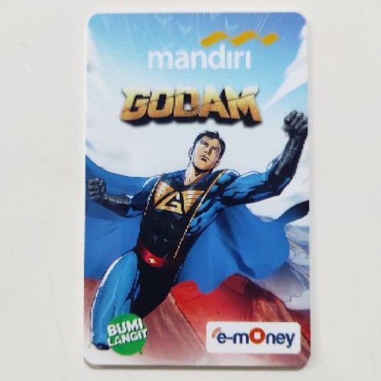 Mandiri eMoney Lokal Heroes - GODAM ORI /Like eTOLL Tapcash Flazz or Brizzi