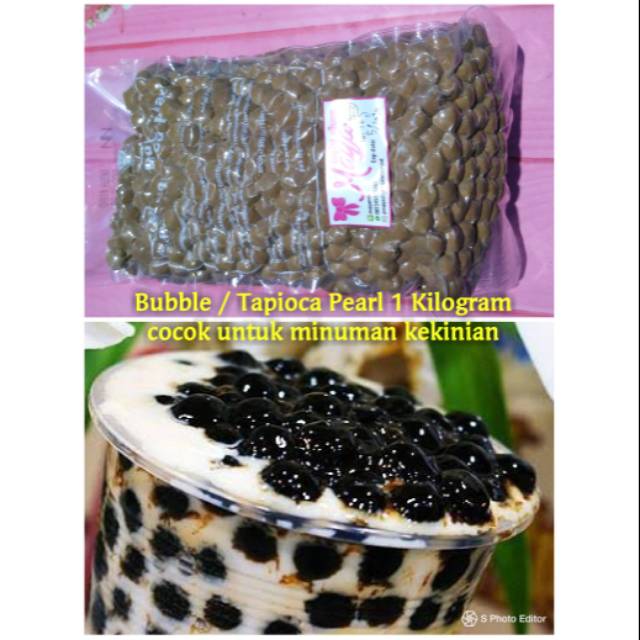 Boba 1kilo bubble tapioca pearl mutiara termurah drink minuman bubble tea